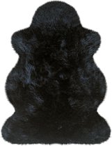 Australisch-lamsvel-schapenvacht-zwart-100x68 cm ( kwaliteitsvacht ! )