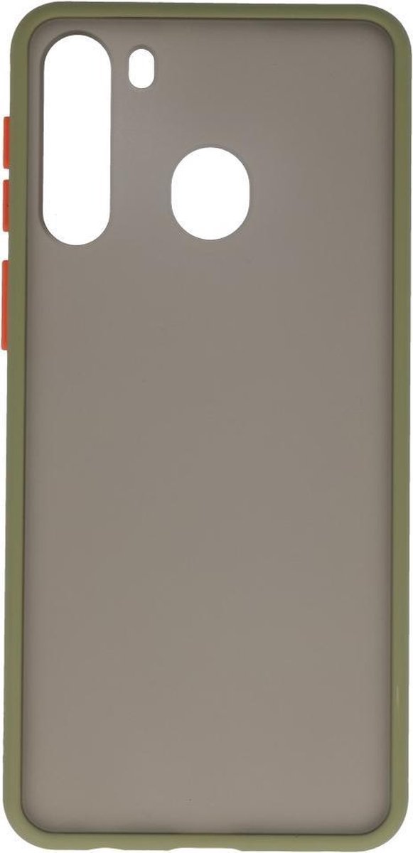 Hardcase Backcover voor Samsung Galaxy A21 Groen