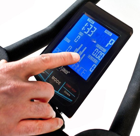 Foto: X motion ii indoor fitness fiets intensief gebruik bluetooth training console 22 kg vliegwiel spin bike