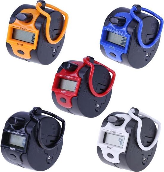 Digital Tally Counter, elektronische vingerteller - LCD Display Tellen Clicker | Handmatige ronde recordring hervesteerbare nummer trackingring Digital Tally Counter, elektronische vingerteller - LCD Display Tellen Clicker | Handmatige ronde recordring hervesteerbare nummer trackingring