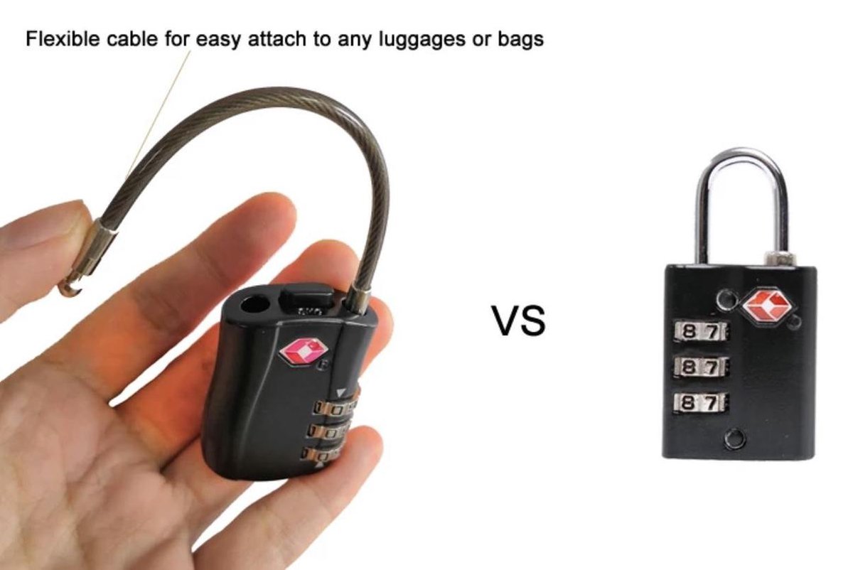 TSA Lock - Kofferslot - Bagageslot - Kabelslot - 3 Cijferige slot - Slot voor bagage