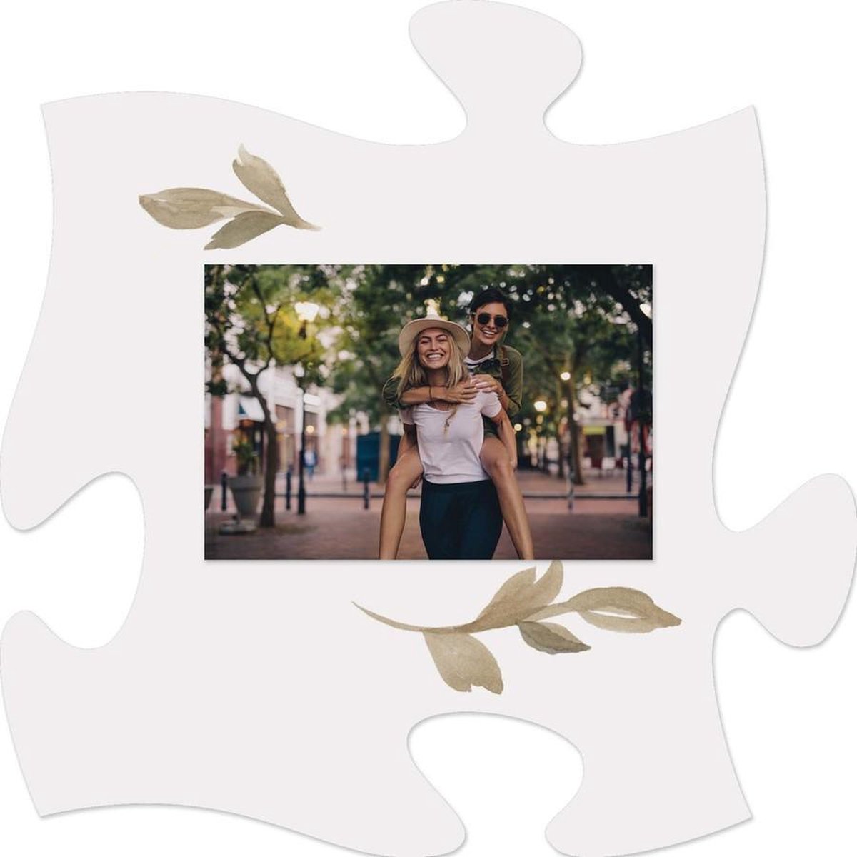Puzzelstuk met fotolijst
