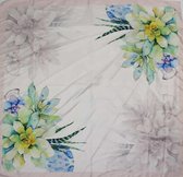 ThannaPhum kunst design sjaal 85 x 85 - flowers heaven