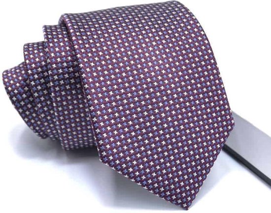 Zijden stropdassen - stropdas heren - ThannaPhum Bordeauxrode zijden stropdas