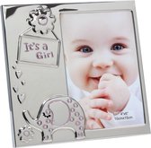 Deknudt Frames fotolijst S57MA2 - It's a girl - zilver/roze - 10x15 cm