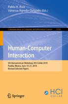 Communications in Computer and Information Science 1114 - Human-Computer Interaction