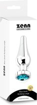 ZENN Blauwe steen, buttplug , large