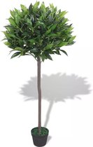 Kunst laurierboom plant met pot 125 cm groen