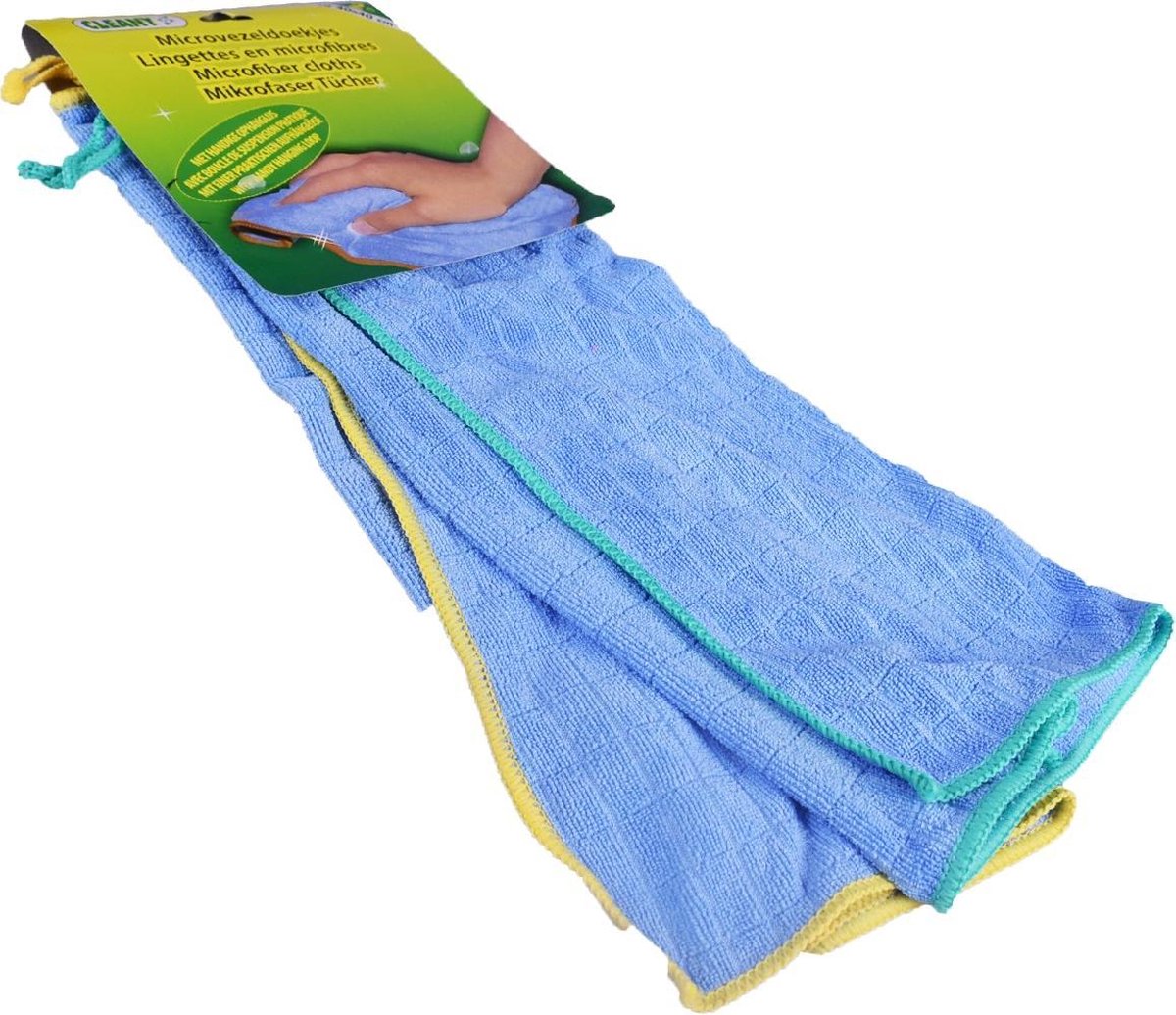 Microvezeldoekjes - 2 stuk - 40 x 40 cm - doek - kuis doek- microvezeldoek – met handige ophanglus - makkelijk te reinigen en geschikt voor alle gladde oppervlakte