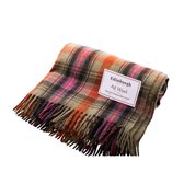 Wollen Tartan plaid Bruce of Kinnaird + Lederen draagriem