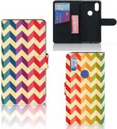 Flip Case pour Xiaomi Mi Mix 2s Coque Zigzag Couleur