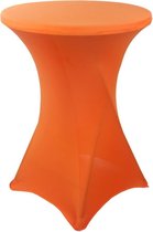 Jupe extensible orange table debout 80cm