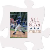 Puzzelstuk met fotolijst All star Athlete