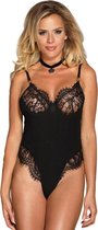 SUBBLIME TEDDIES | Subblime Teddy With Clears And Fringes Black S/m