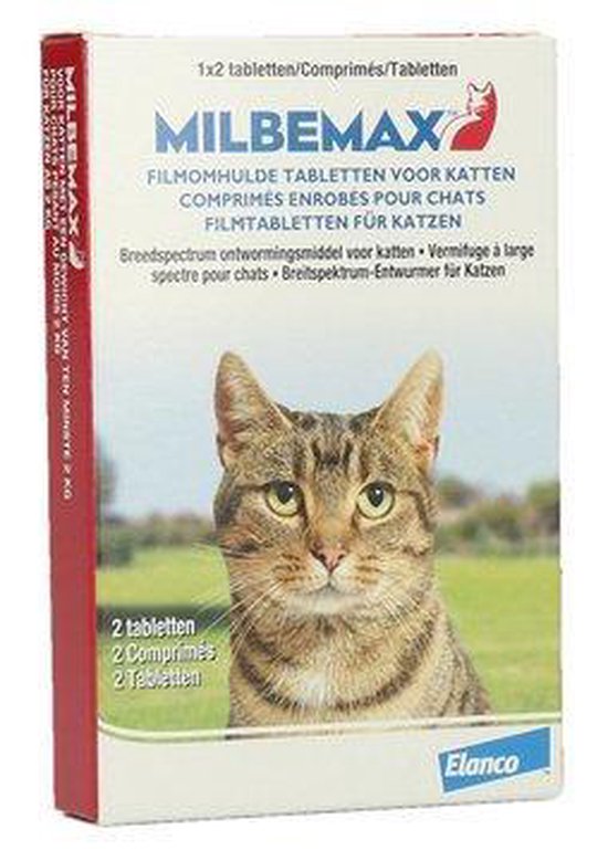 Milbemax Kat Ontwormingsmiddel 2 tabletten