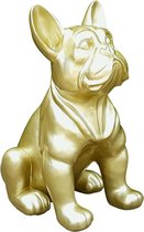 Beeldje Franse Bulldog goud