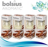 Bolsius Geurstokjes Aromatic Sugar & Spice 4x45 ml - Voordeelverpakking