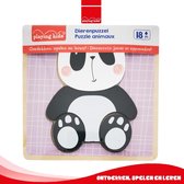 Playing Kids 18m+ Kindveilig Houten Legpuzzel - Panda