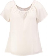 Signe nature off white structure shirt polyester elastan - Maat 40