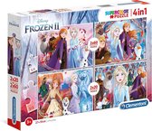 Clementoni - Puzzel 2X60 Stukjes Frozen 2, Kinderpuzzels, 4-6 jaar, 21307