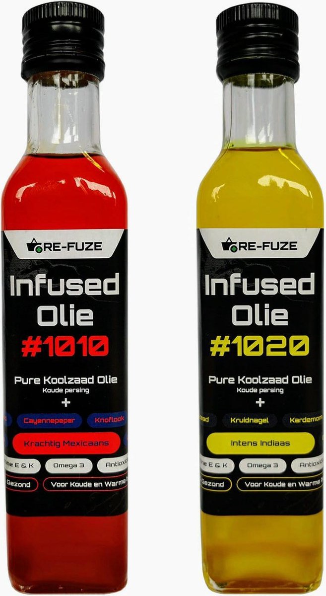 Bol Com Combinatiepakket Infused Olie 1010 1020 Koolzaadolie 2x 250ml Vitamine E En