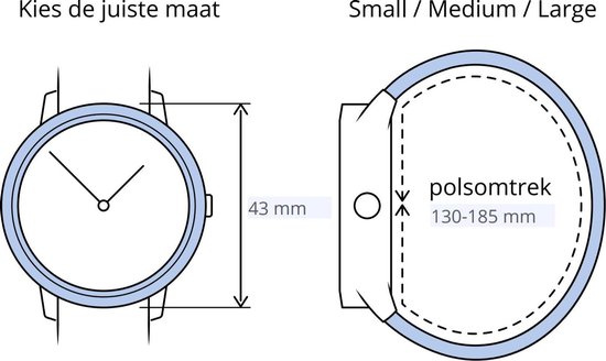 Ignite - Multisporthorloge - Zwart - 43 mm - S bandje