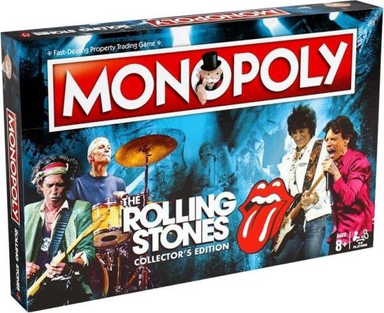 Afbeelding van het spel Monopoly Rolling Stones  - Engelstalig Bordspel