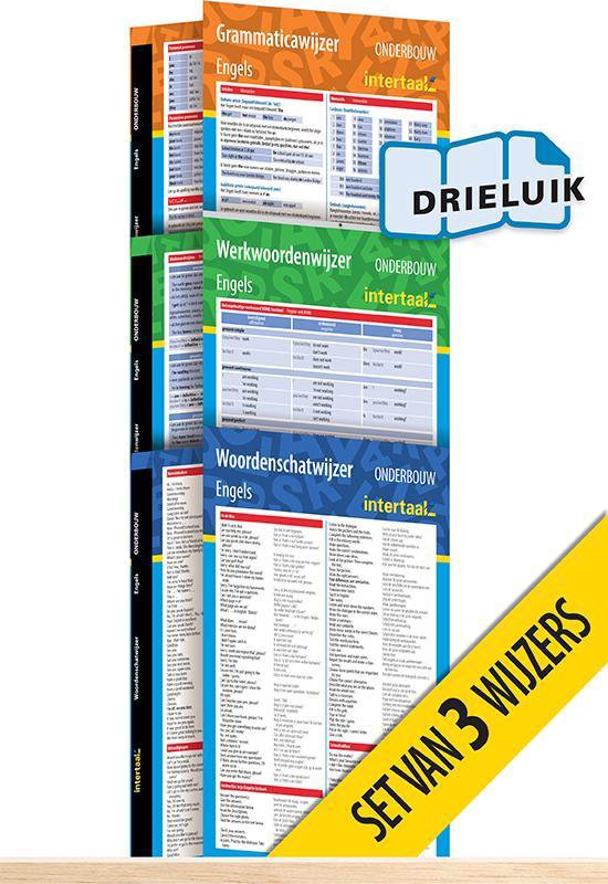 Onderbouwwijzers Engels (set van 3) uitklapkaarten - cover