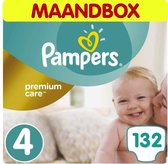 Pampers Premium Care - Maat 4 - Maandbox - 132 luiers