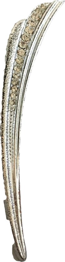 Petra's Sieradenwereld - Broche speld zilverkleurig met strass