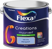 Flexa Creations Muurverf - Extra Mat - Mengkleuren Collectie - Vol Iris - 2,5 liter