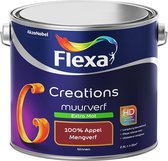 Flexa Creations Muurverf - Extra Mat - Mengkleuren Collectie - 100% Appel - 2,5 liter
