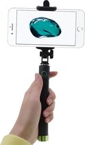 Shop4 - iPhone 7 Plus Selfie Stick Bluetooth Groen