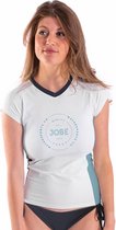 Jobe Rash Guard Shortsleeve Dames V-Hals Wit - M
