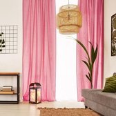 Premium pure stof katoen - 110 x 250 cm - roze fuchsia