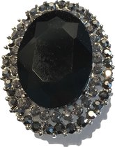 Petra's Sieradenwereld - Ring zwart elastiek