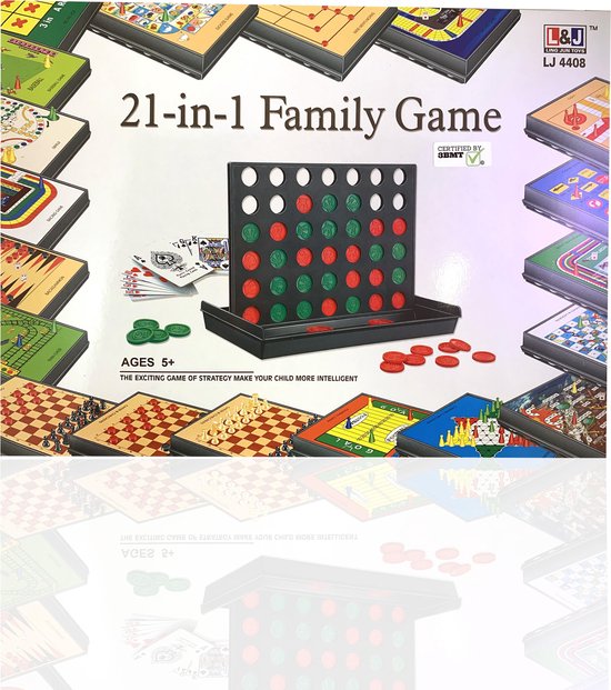 Afbeelding van het spel 3BMT - Familiespel 21-in-1 - strategische bordspellen - alles-in-1