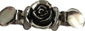 Petra’s Sieradenwereld - Vestclip zilverkleurig bloem roos (56)