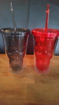 schedel plastic dubbelwandige beker