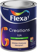 Flexa Creations - Lak Extra Mat - Mengkleur - Midden Kastanje - 1 liter