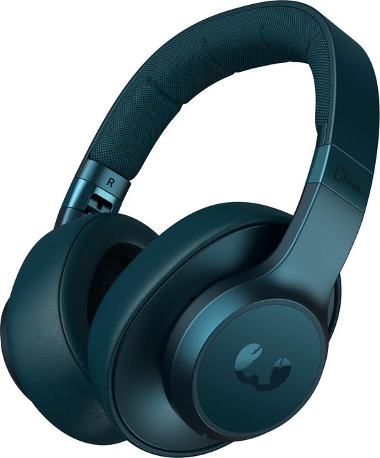 Fresh 'n Rebel Clam ANC - Over-ear koptelefoon draadloos - Active Noise Cancelling - Petrol Blue - Blauw