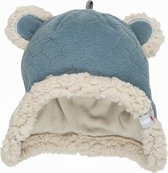 Lodger Baby muts - Hatter Botanimal - Lichtblauw - Fleece - 3-6 mnd
