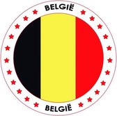 75x Bierviltjes Belgie thema print - Onderzetters Belgische vlag - Landen decoratie feestartikelen
