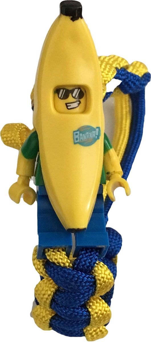 Kinderarmband gevlochten bouwblokjes