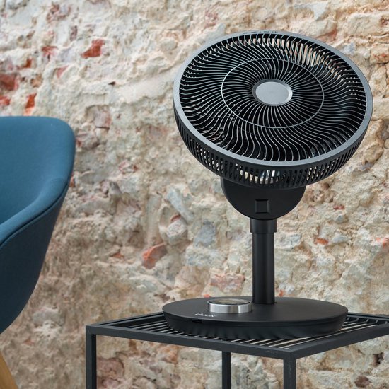 Whisper Flex Smart Ventilator Zwart - Fluisterstil - WiFi en App - 26 standen - Energiezuinig