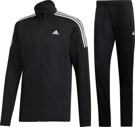 adidas MTS Team Sports Heren Trainingspak - Black/Black/White - Maat XL adidas MTS Team Sports Heren Trainingspak - Black/Black/White - Maat XL