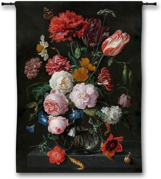 Wandkleed Stilleven met bloemen - Jan Davidsz. de Heem - 150x200 cm