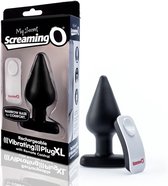The Screaming O - Vibrerende Plug XL Zwart
