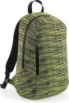 Duo knit backpack rugtas, Kleur Electric Yellow/ Black