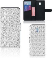 Cuir PU Protection Etui Housse pour Xiaomi Redmi 8A Coque Téléphone Rayures Points